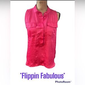 Darjoni Ladies Pink Sleeveless Top Sz S